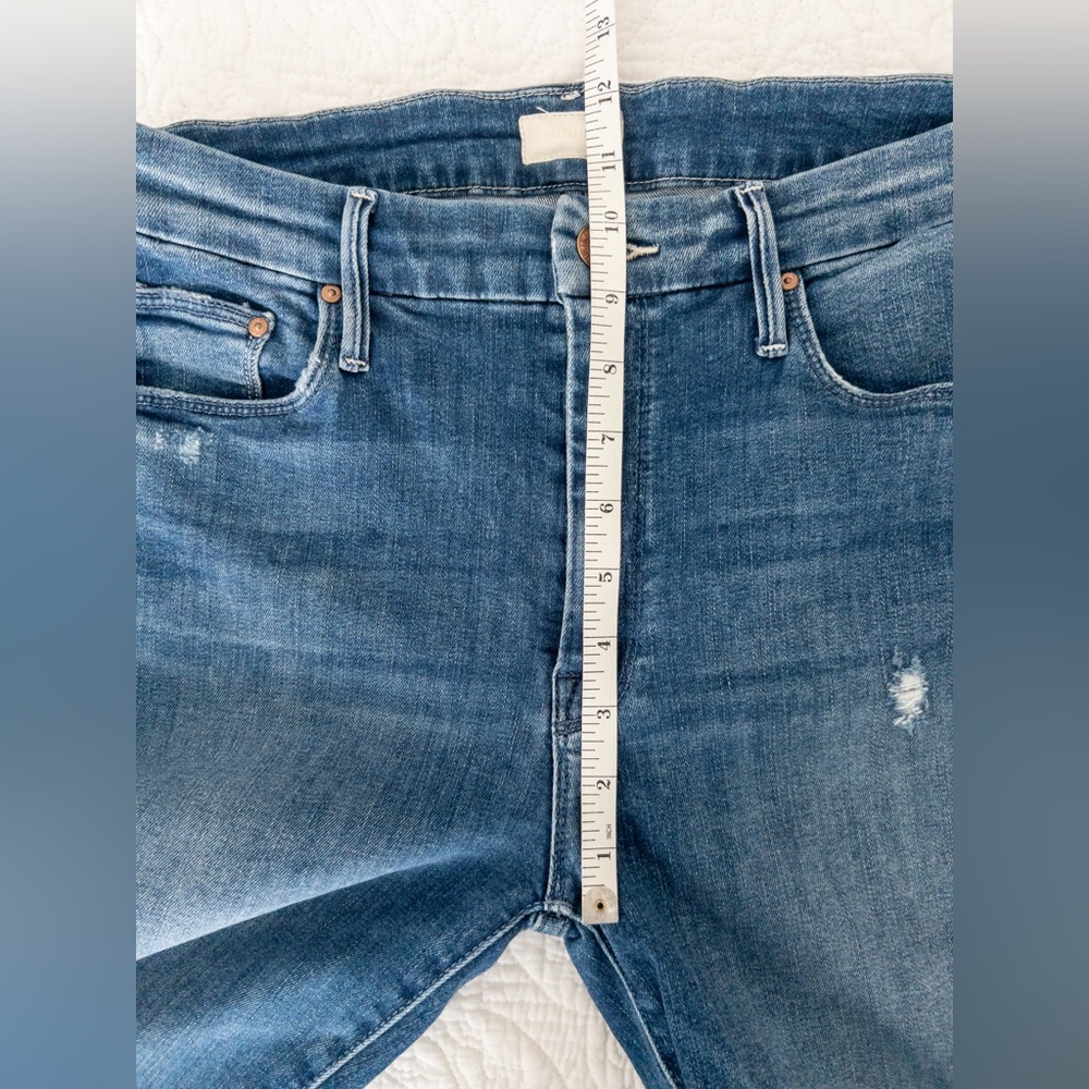 Mother High Waisted Looker Ankle Fray Skinny Jeans Size 29 - Picture 10 of 11